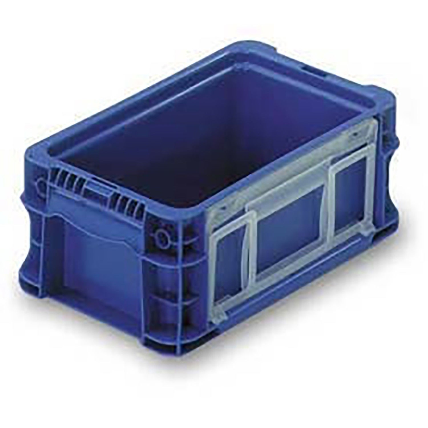 ORBIS Stakpak Modular Straight Wall Container 12"L x 7-13/32"W x 5"H Blue