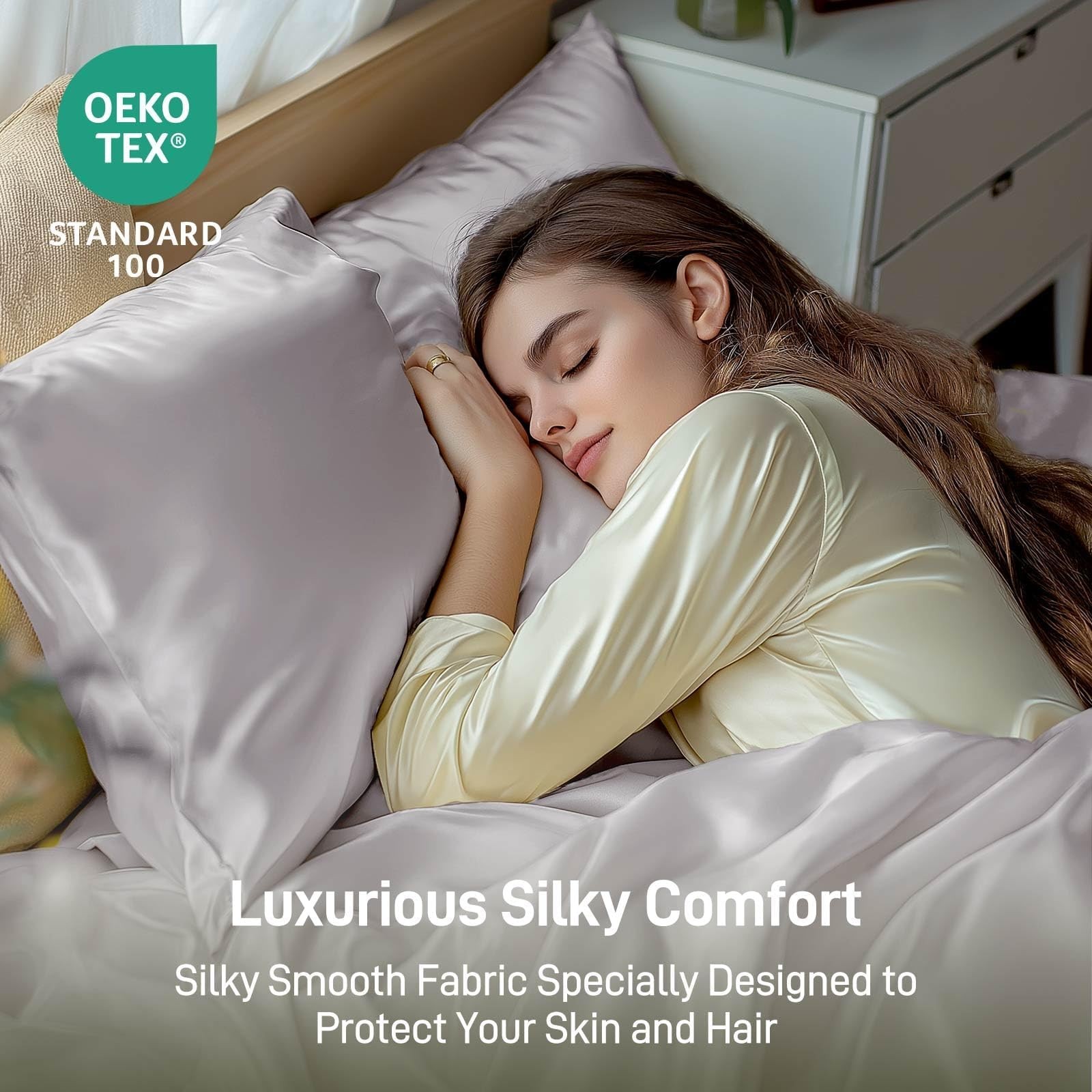Viscose Derived from , Soft Cooling Bedding with Silky Smooth Finish,16" Deep...