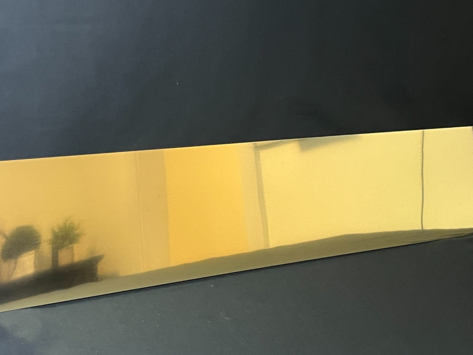 Metal Kick Plate, Polished Brass Finish, 3/64" Thick, Multiple Sizes