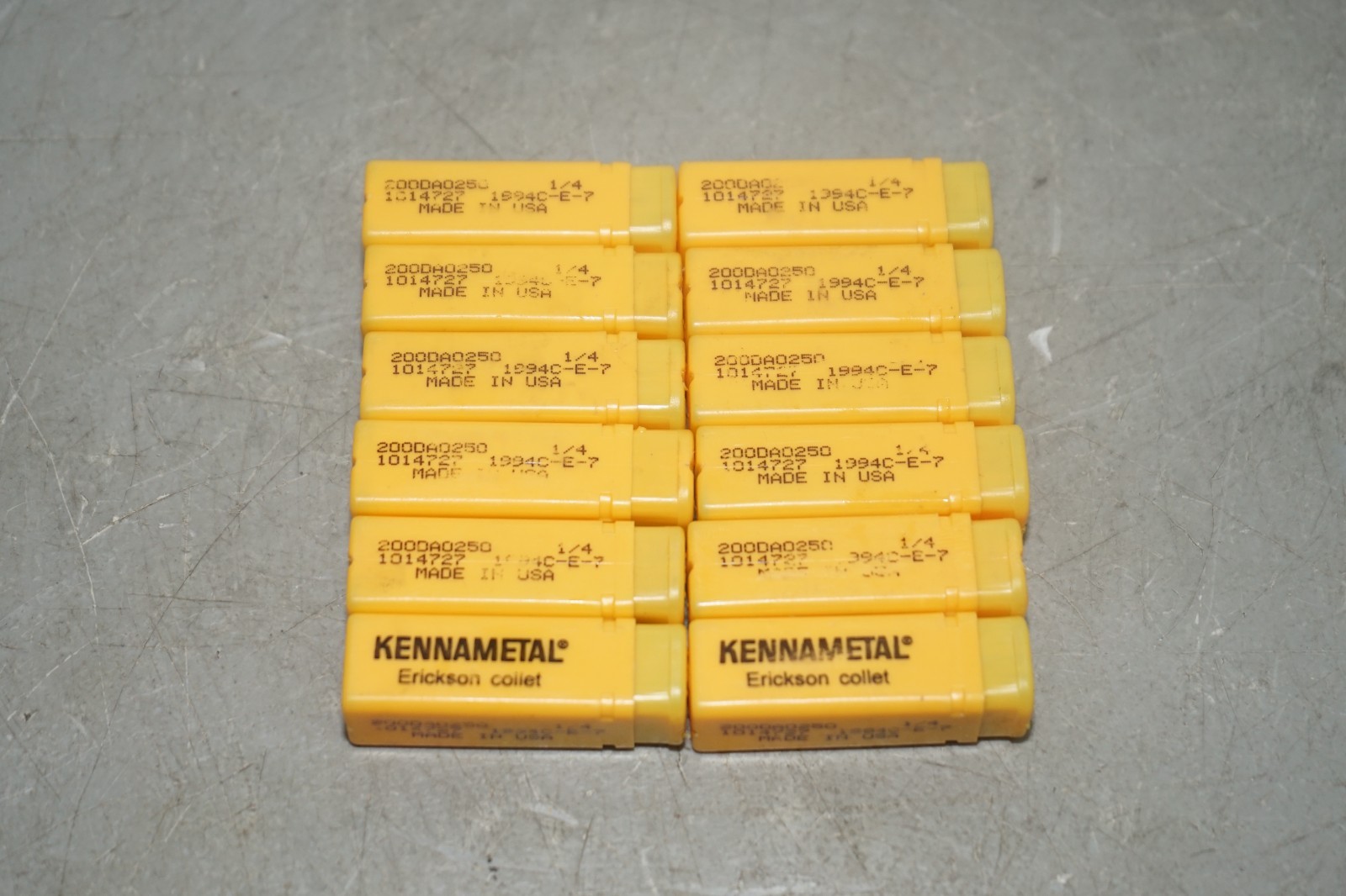 ^ Lot 12x  Kennametal Collets 1994C-E-7 #X5718