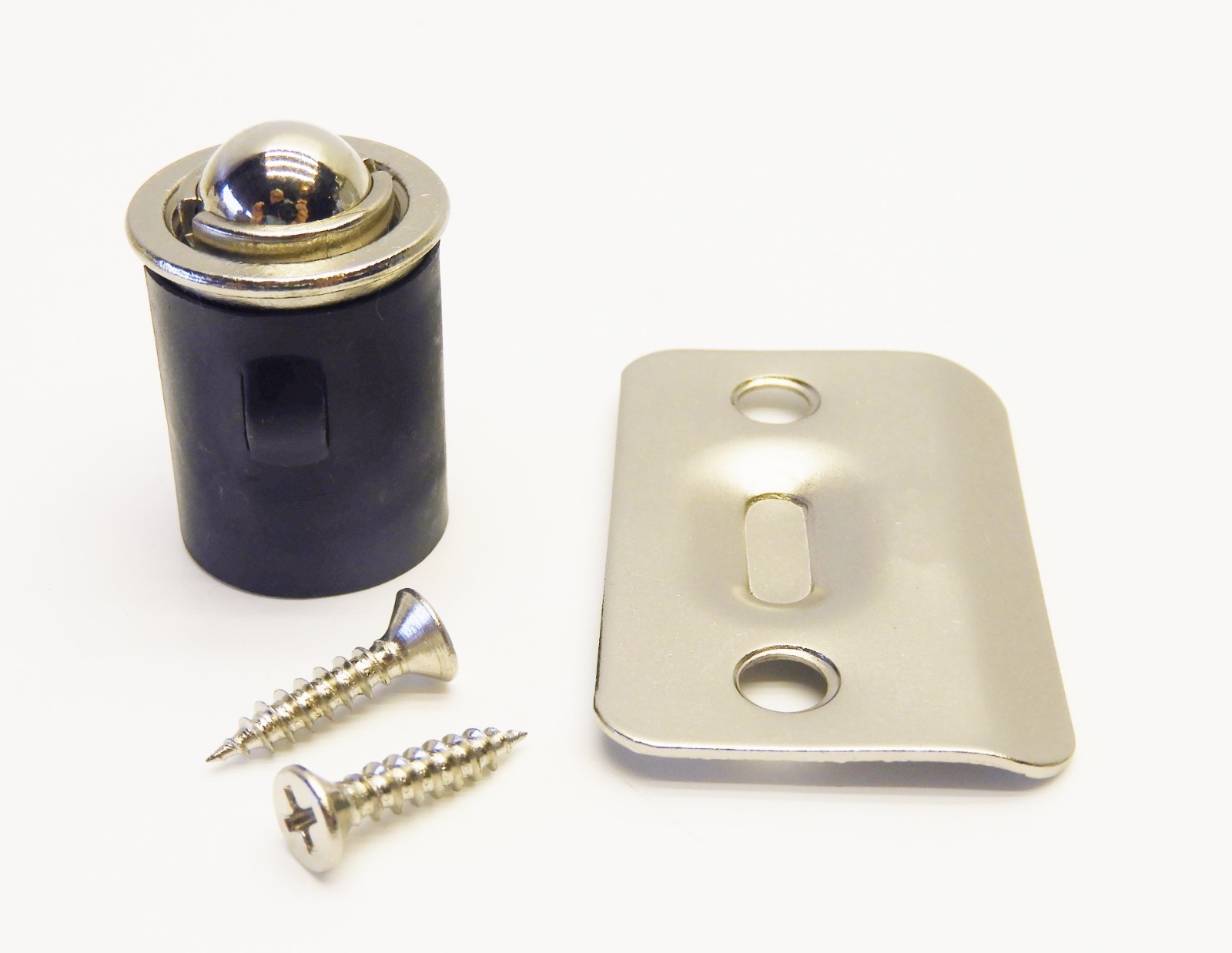 (LOT of 10) 7/8" Drive-in Ball Catch Satin Nickel BHP Better Home Products 634SN