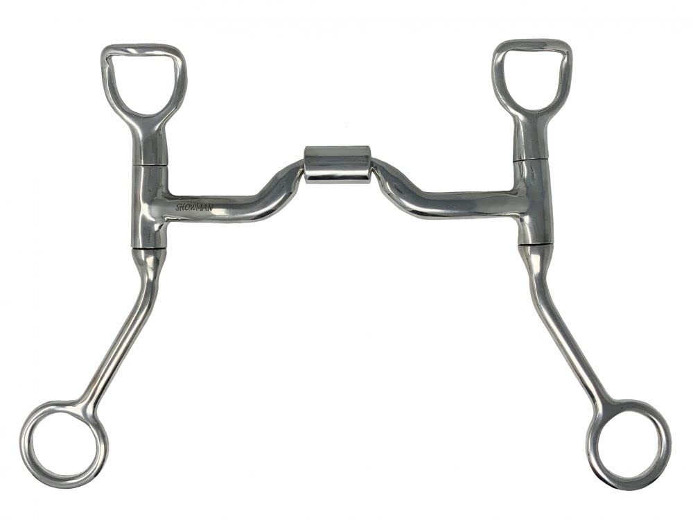 Showman Stainless Steel Ported Barrel Bit w/ Curved Mouth
