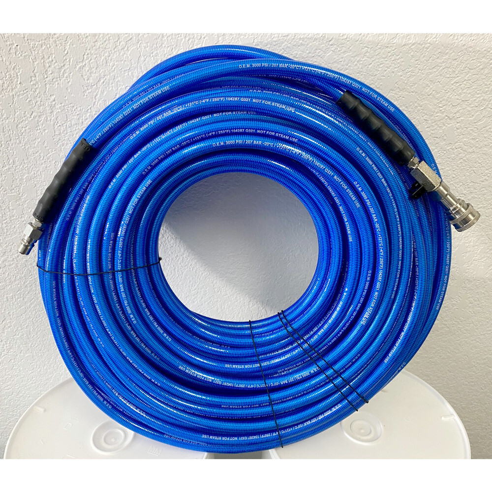 Carpet cleaning solution hose Heat Retention Hose 150Ft 3000Psi Stainless Couple