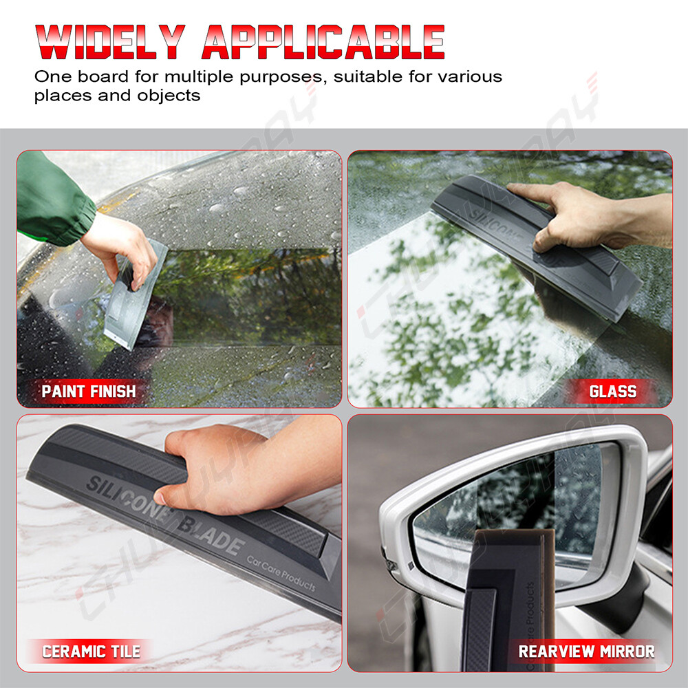 Non-Scratch Flexible Silicone Handy Squeegee Car Wrap Tools Water Window Wiper
