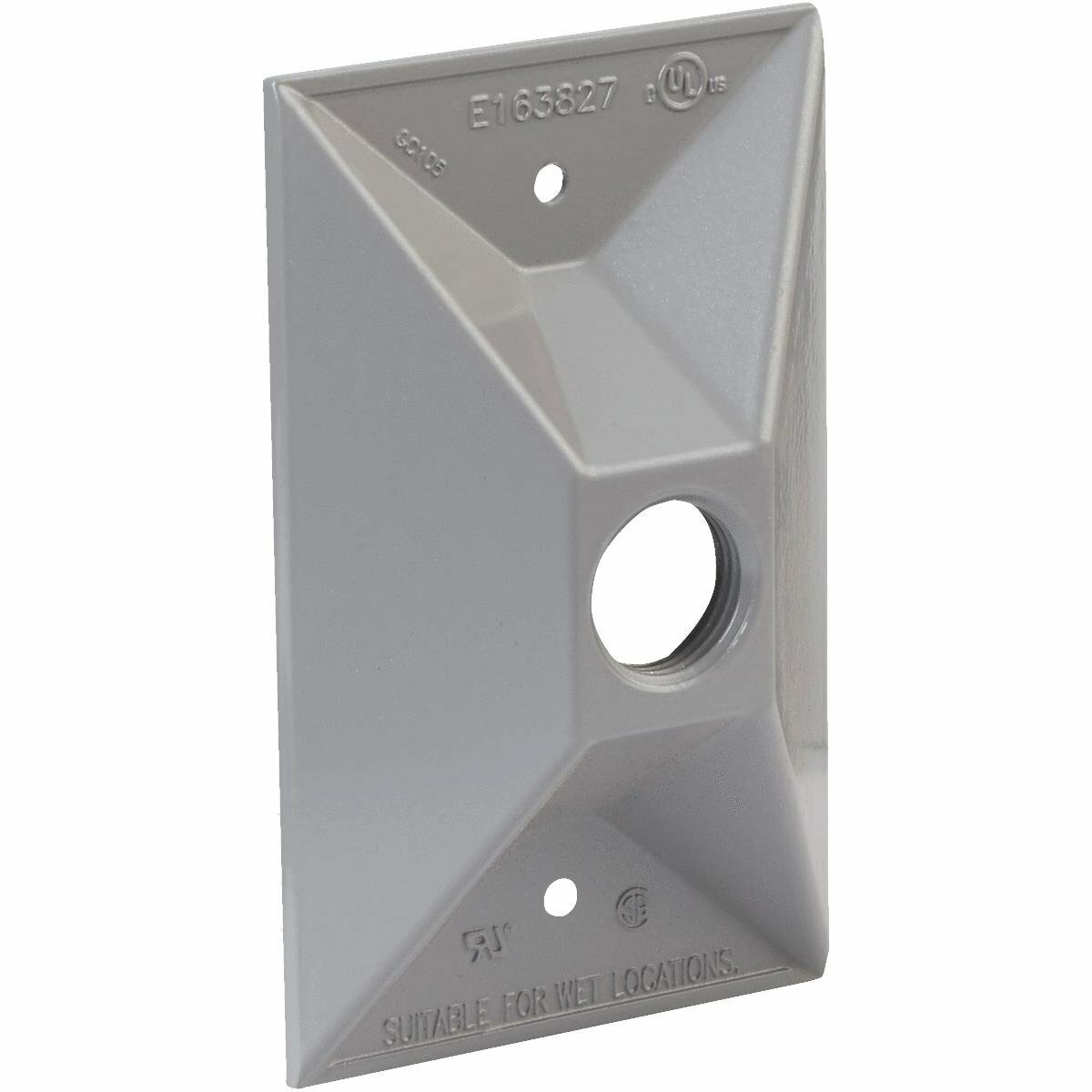 Bell Zinc GRAY Weatherproof Outdoor Box Cover - 5186-5 / 527399