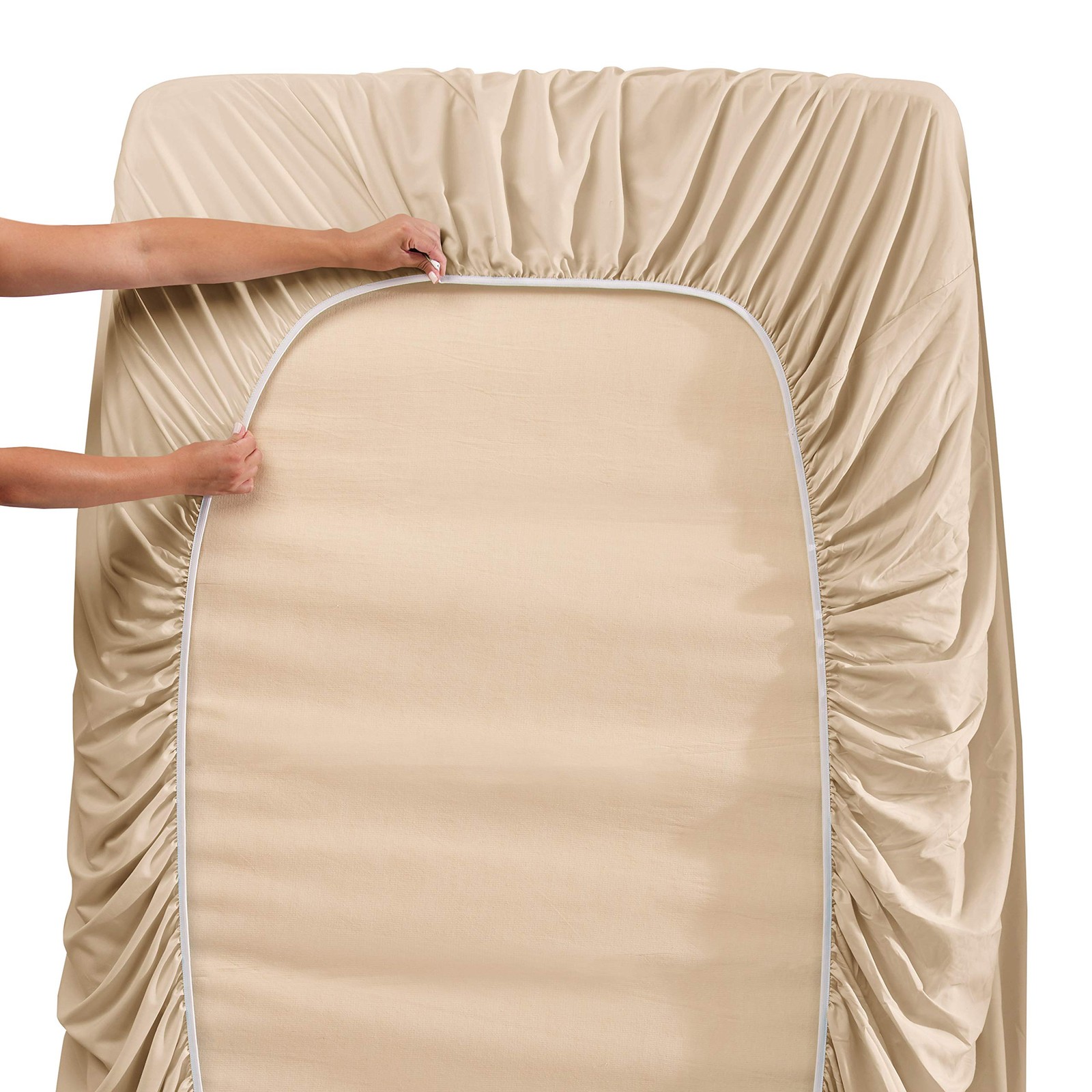 Flex Top King Sheets, 6 Piece Set - Hotel Luxury Sheets for Top Split King Be...