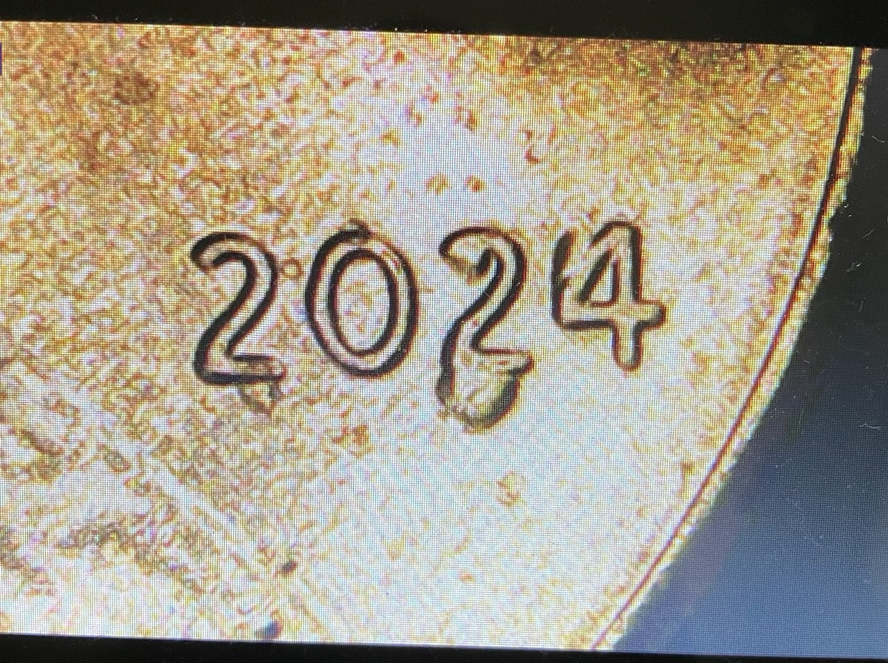 2024 BU Lincoln Shield Error Pennies Struck Through Grease,Plating Bubbles