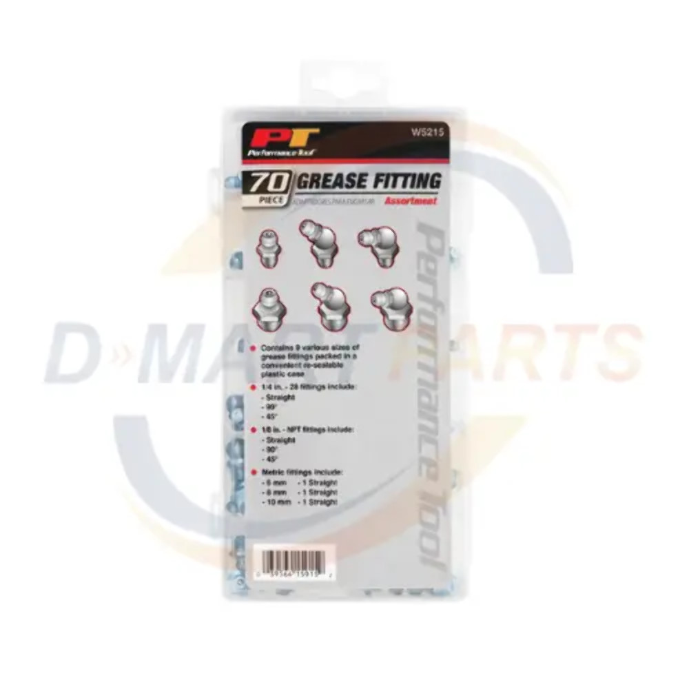 W5215 Grease fitting pack 70 pcs Mixed Assortment degrees forklift
