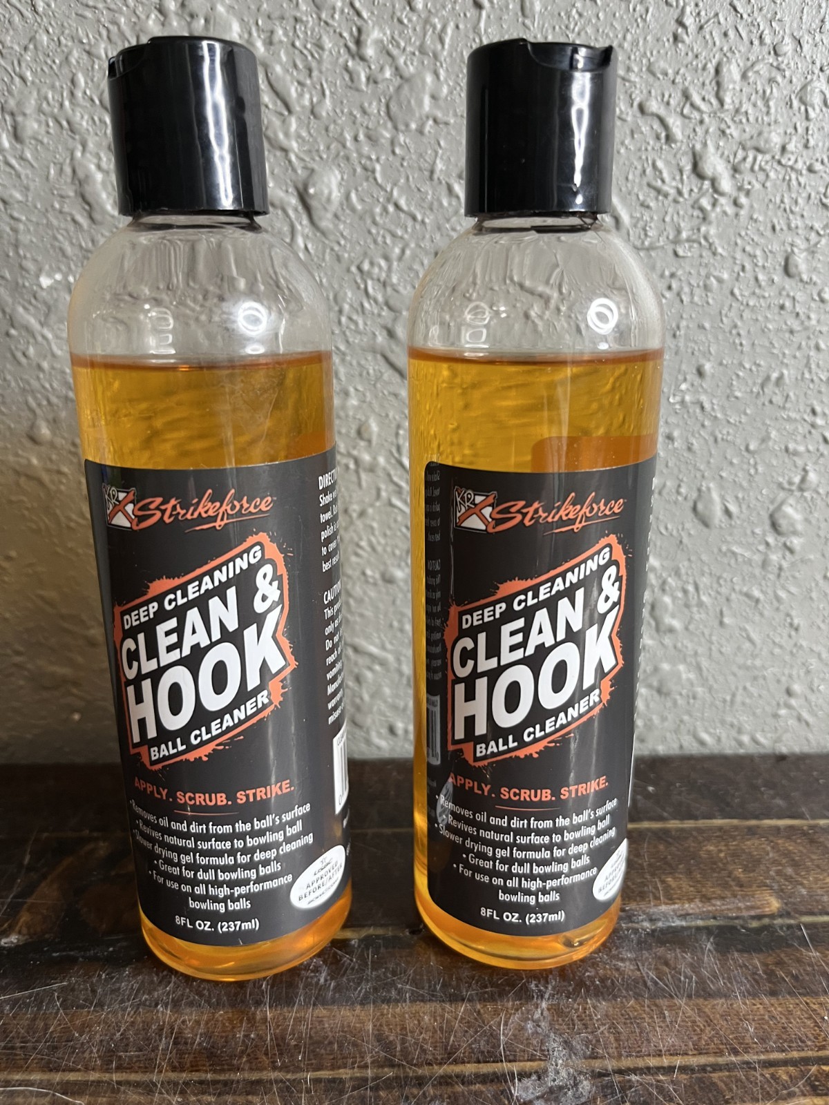 Strikeforce Clean & Hook Bowling Ball Cleaner 8oz 2 Bottle Set Deep Cleaning