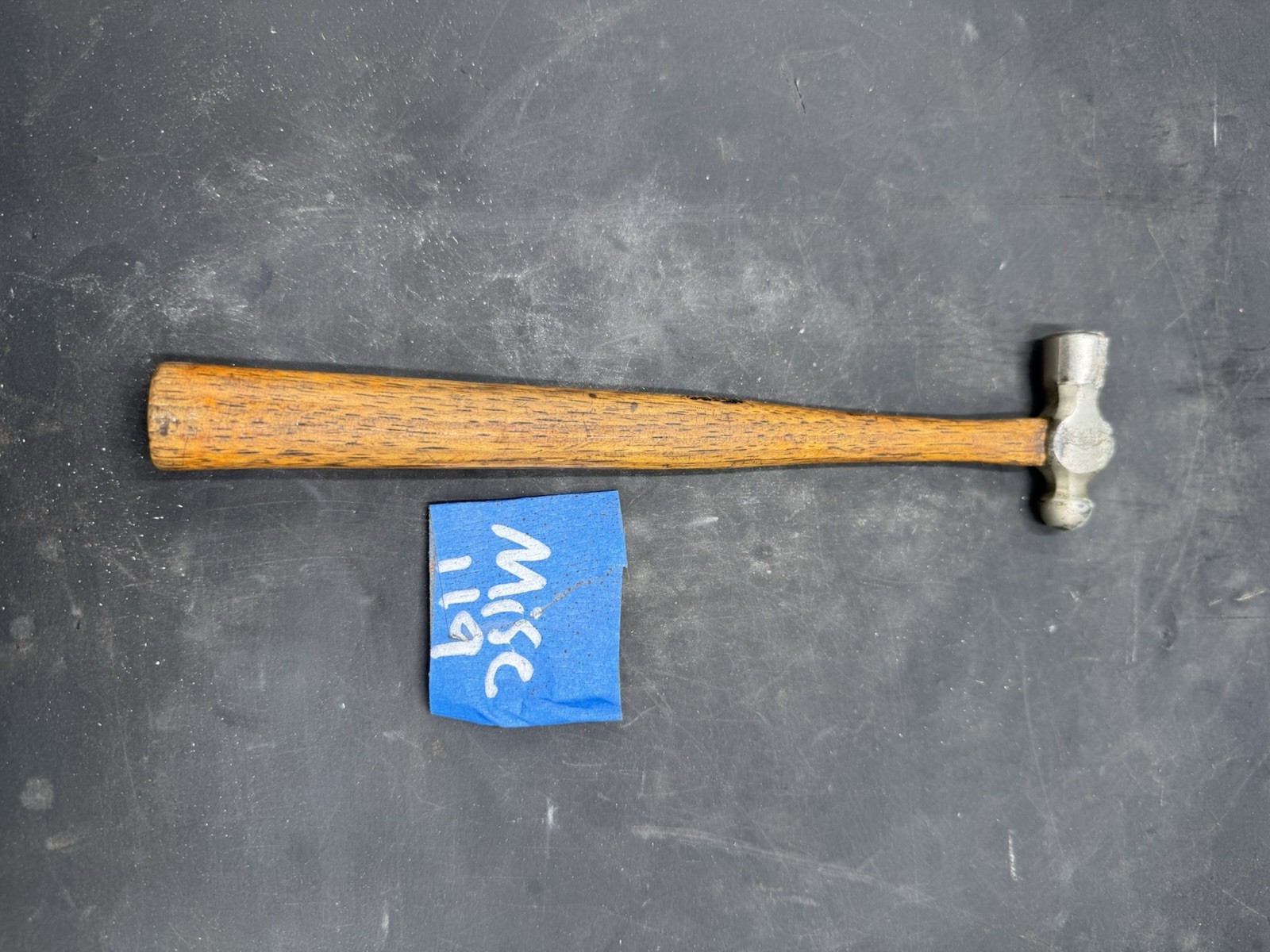 Small Antique Ball Pein Hammer Branded DE
