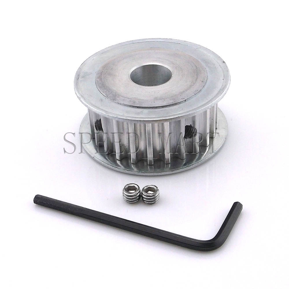 5M HTD5M Aluminum Timing Pulley 24 Teeth 6.35mm Bore 16mm width Stepper Motor