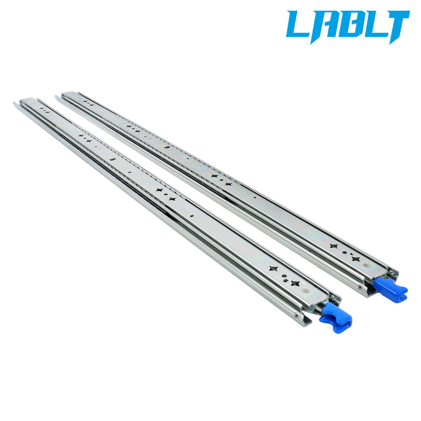 LABLT 1 Pair With Lock Heavy Duty Drawer Slides 34" 250 Lbs Extension Rails Rail