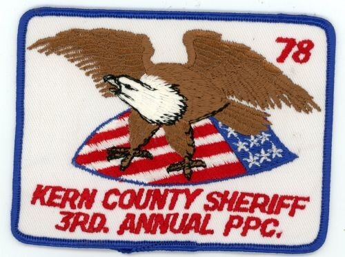 CALIFORNIA CA KERN COUNTY SHERIFF PPC 1978 NICE SHOULDER PATCH POLICE