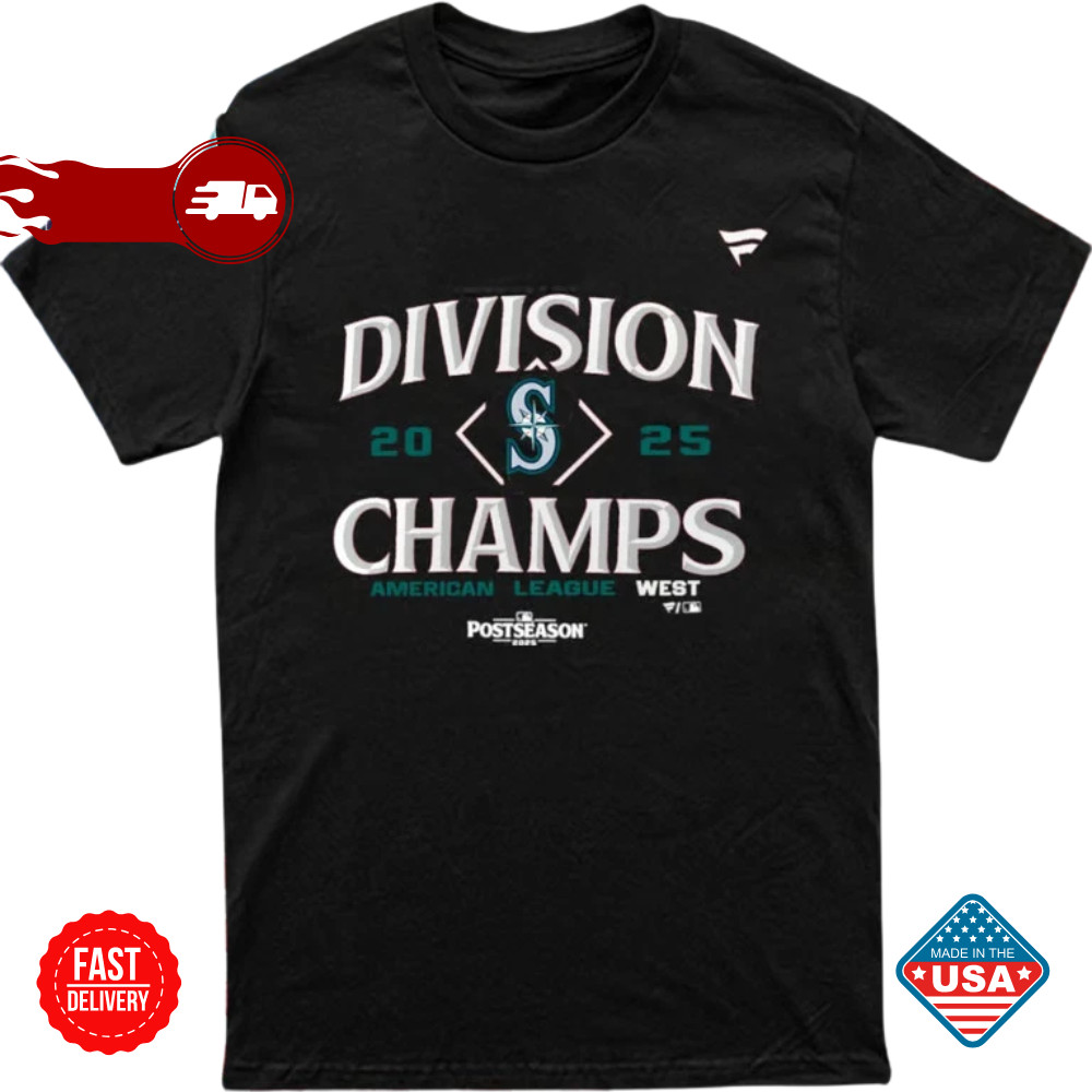 Mariners 2025 AL West Division Champions Inspired Unisex T-Shirt Gifts For Fans