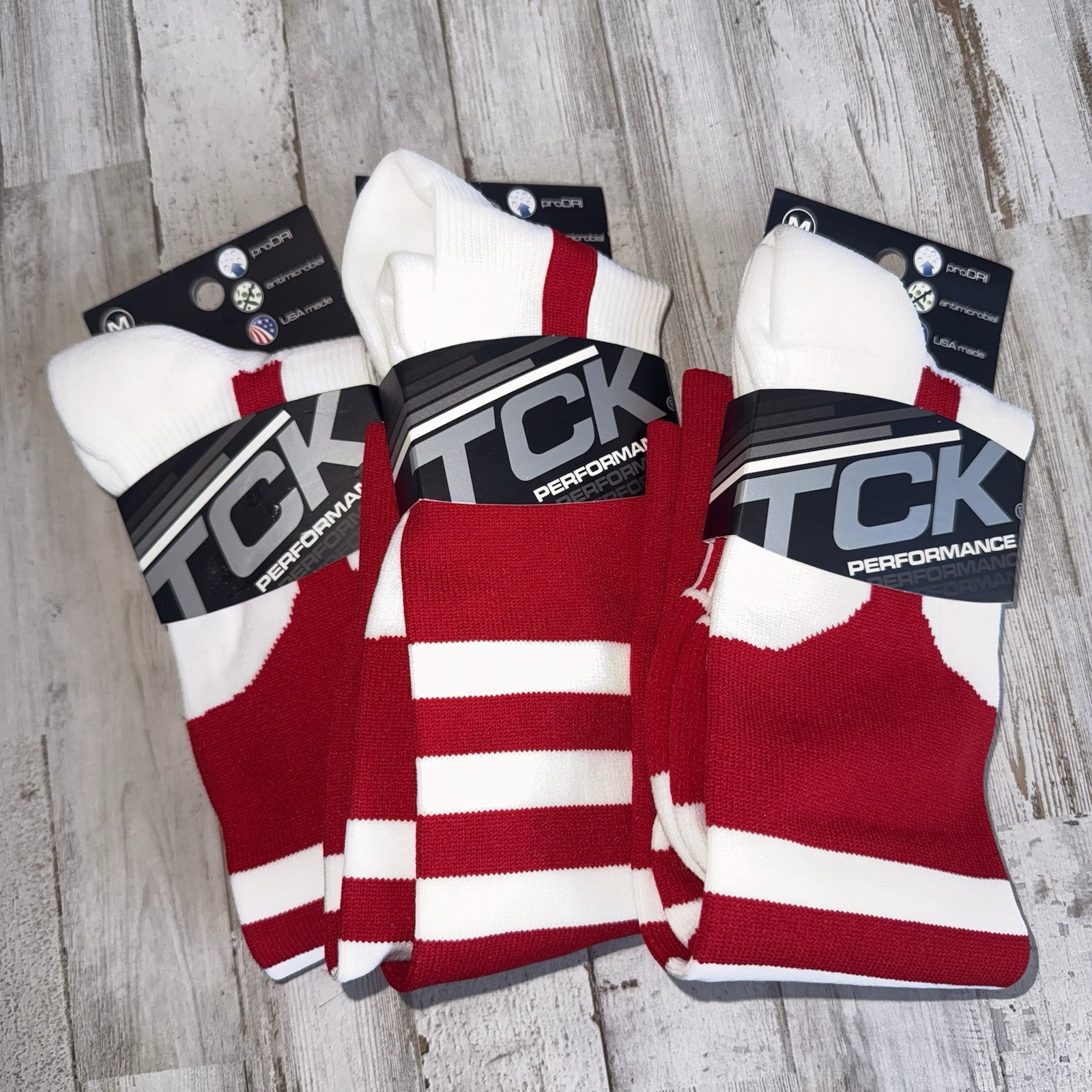 (3) Pairs TCK 🇺🇸 Baseball/ Sport Socks Size M