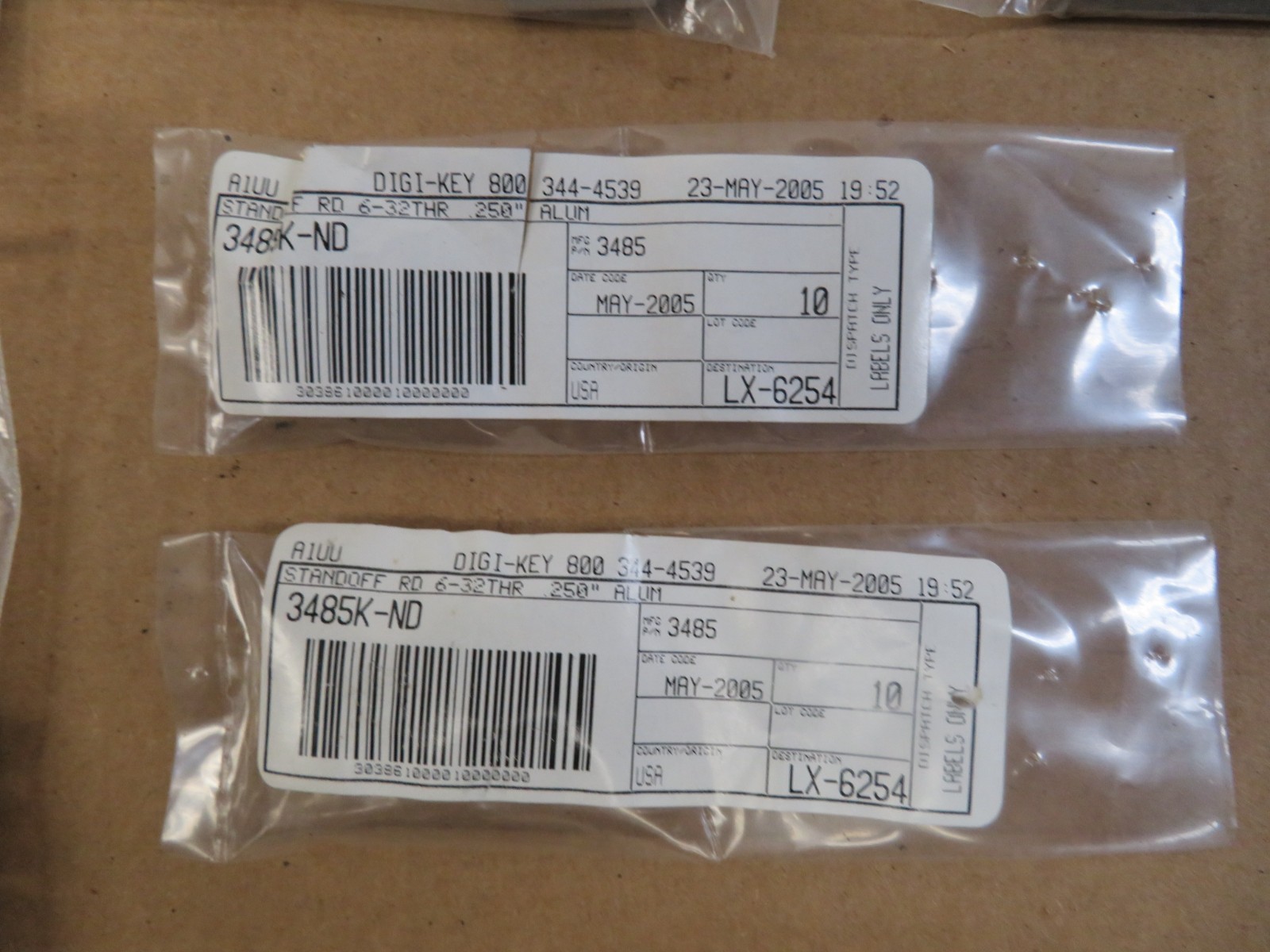7 PCS Assorted MOUSER ELECTRONICS /KEYSTONE Spacers and Standoffs