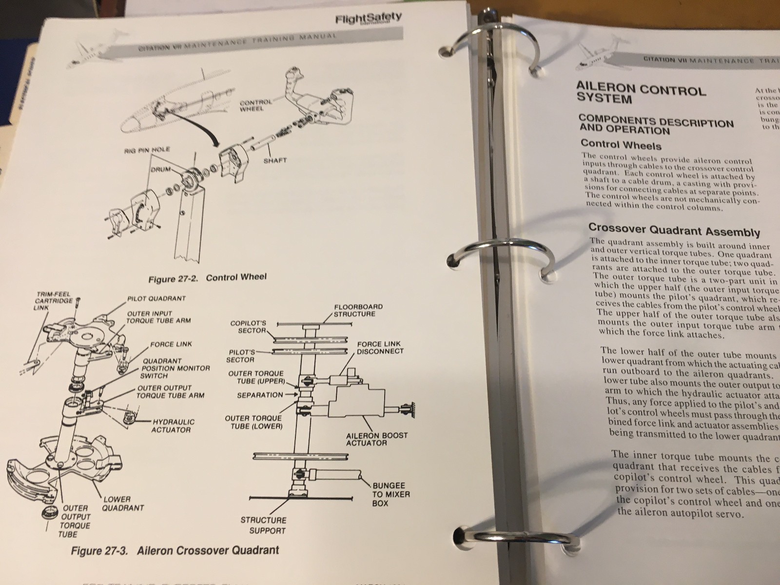 Citation VII Maintenance Training Manuals, a 2 vol. set