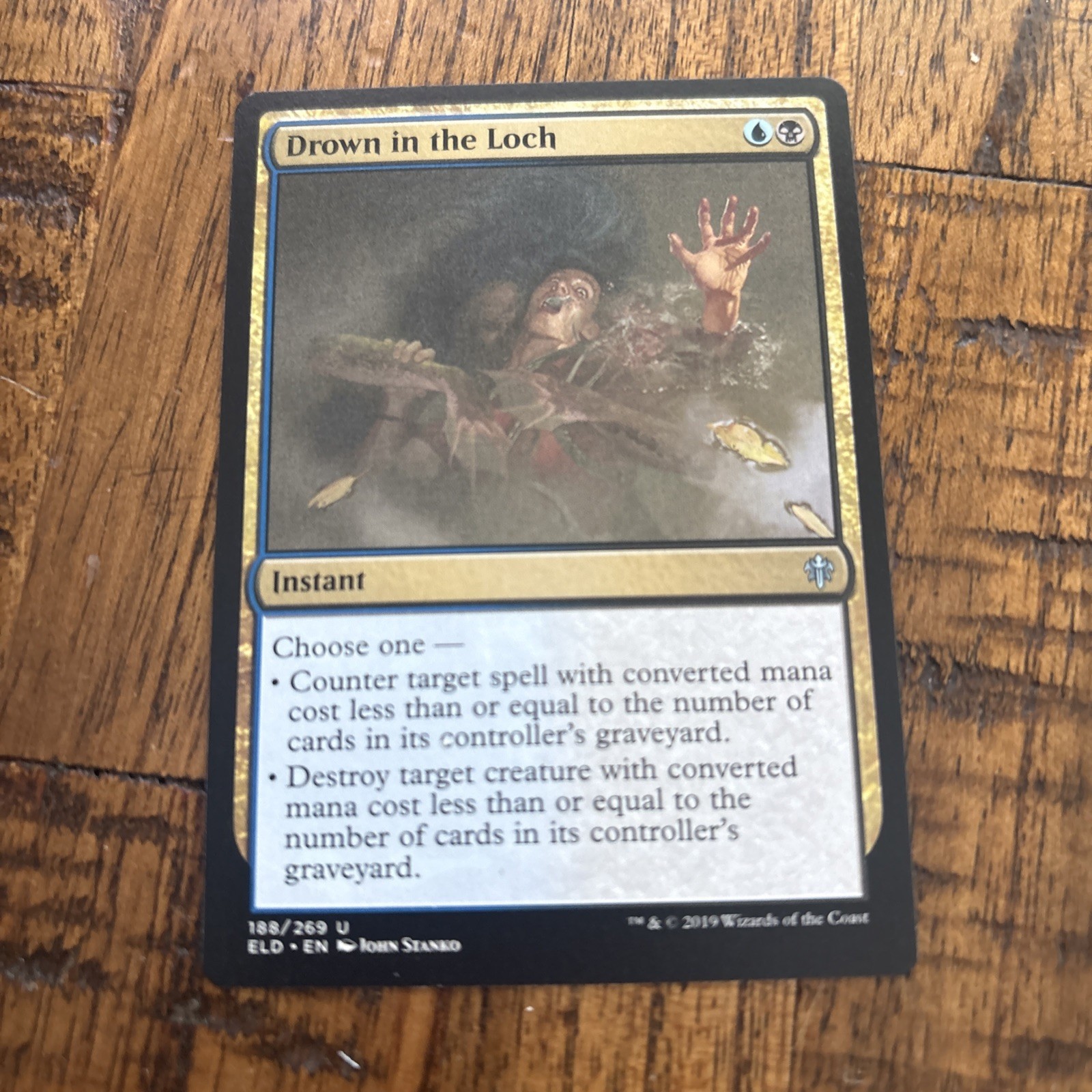 MTG Drown in the Loch Throne of Eldraine Regular 188 ELD Near Mint MTG