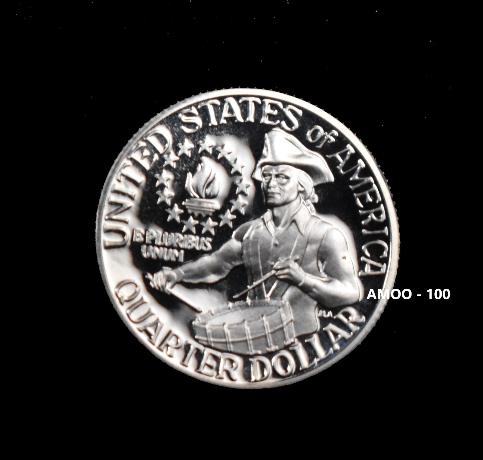 1976 P D S - Proof and 2 Uncirculated Washington Quarter Bicentennial 3 Coin Set