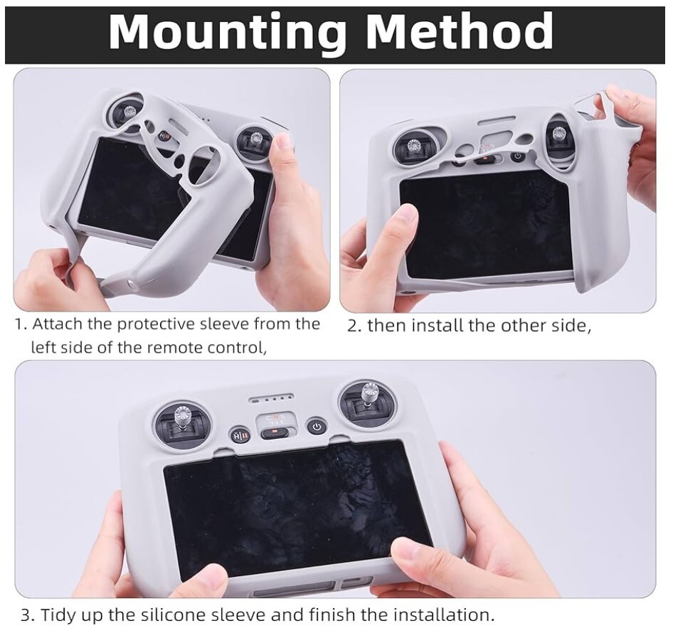 Silicone Protective Case Cover for DJI RC Mini 3 Pro Air 2S Mavic 3 Controller