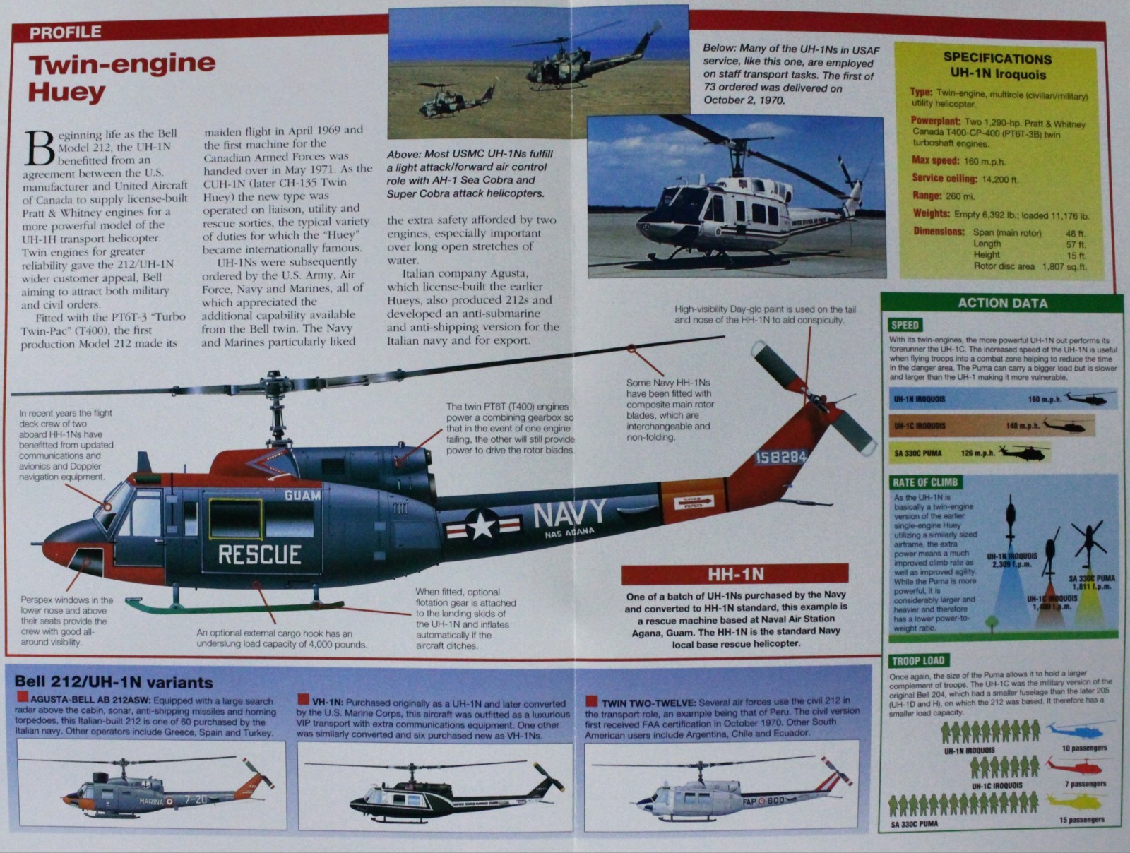 Bell Helicopter Picture Brochure Pamphlet Out of Print Info Sheet