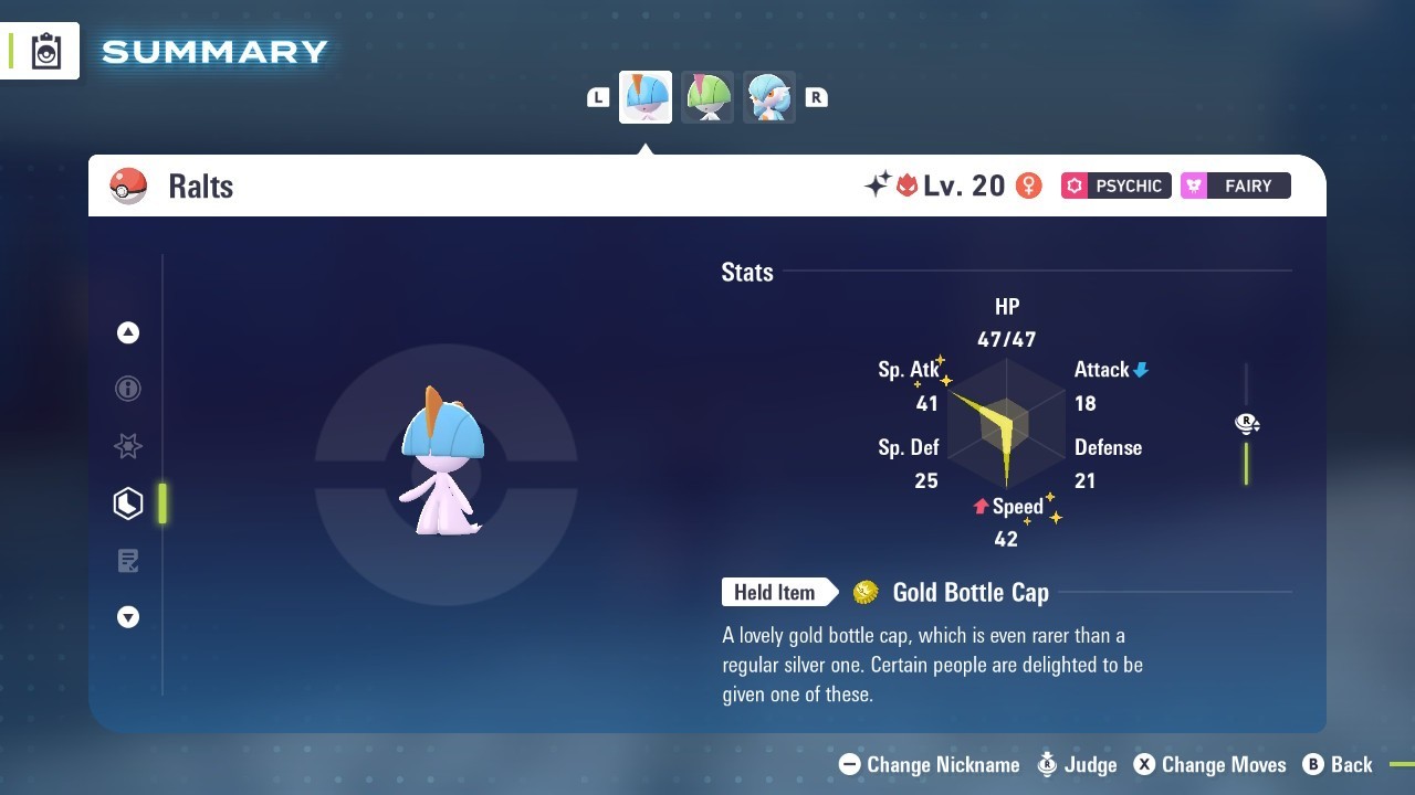 Pokémon Legends: Z-A Shiny Ralts Female 6iv ✨Max EV✨ALPHA