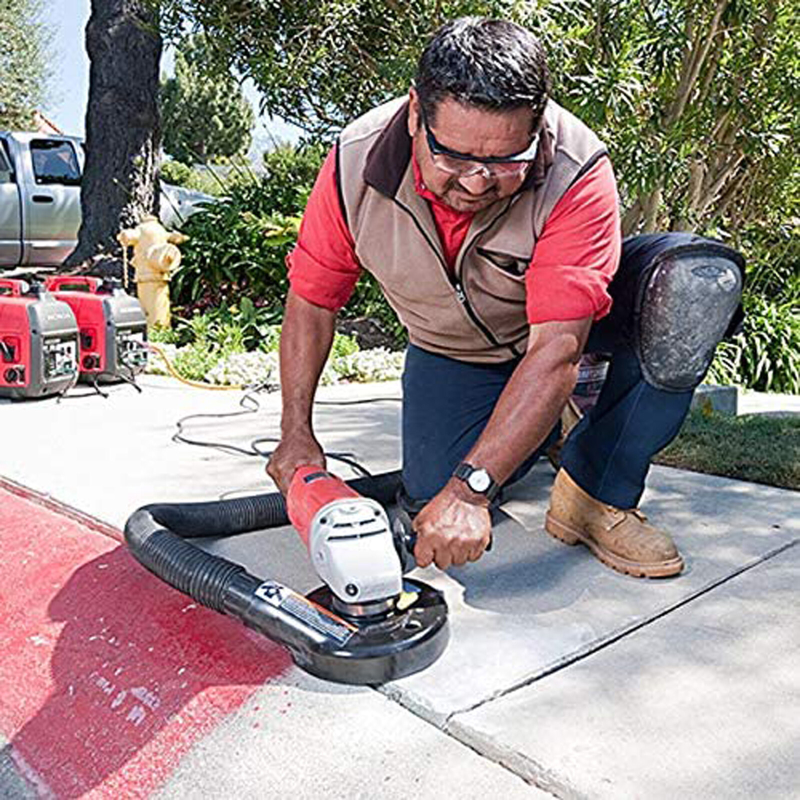 7-Inch Vacuum Dust Shroud for Angle Grinder - Efficient Dust Control Attachments