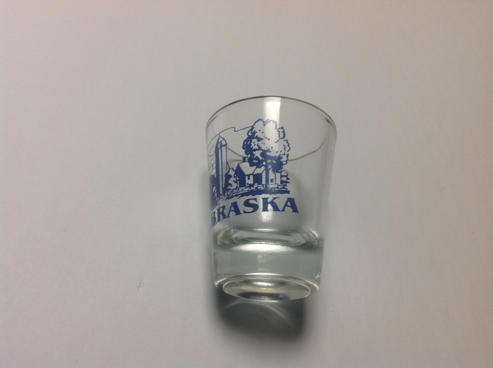 Nebraska Shot Glass Farm Scene