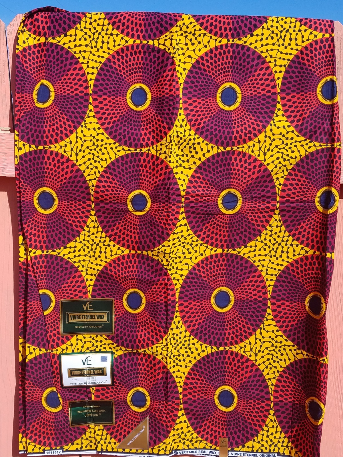 Red, Yellow and Black african print headwrap, Ankara Headwrap, Headtie, Headband