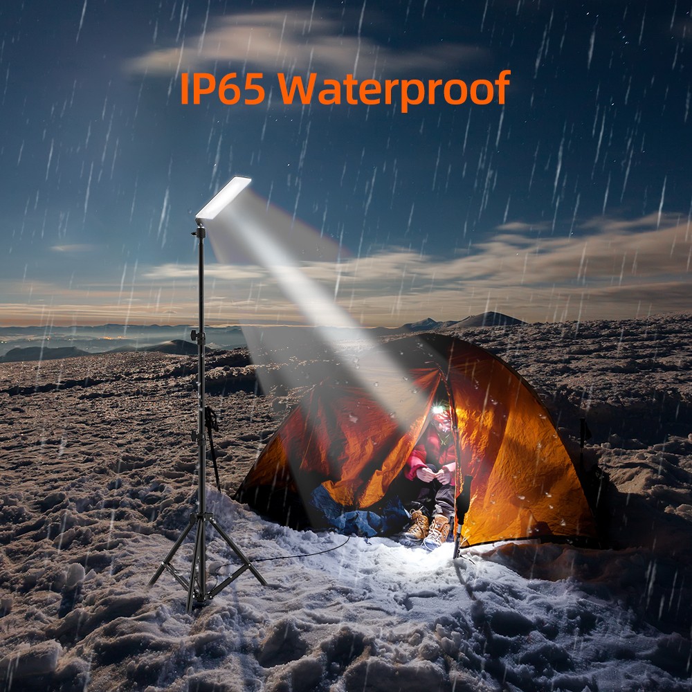 Outdoor Camping Light Super Bright LED Grill Work Light Stand Telescoping Tripod