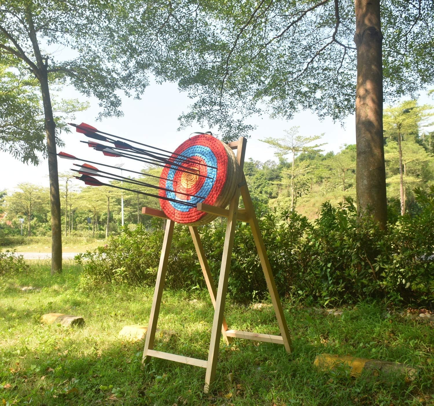 Handmade Straw Archery Target 20" Round, Eco-Friendly Bow Practice Target