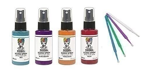 PTP Flash Deals NEW Ranger Dina Wakley Media Gloss Spray Bundle Blending Sticks