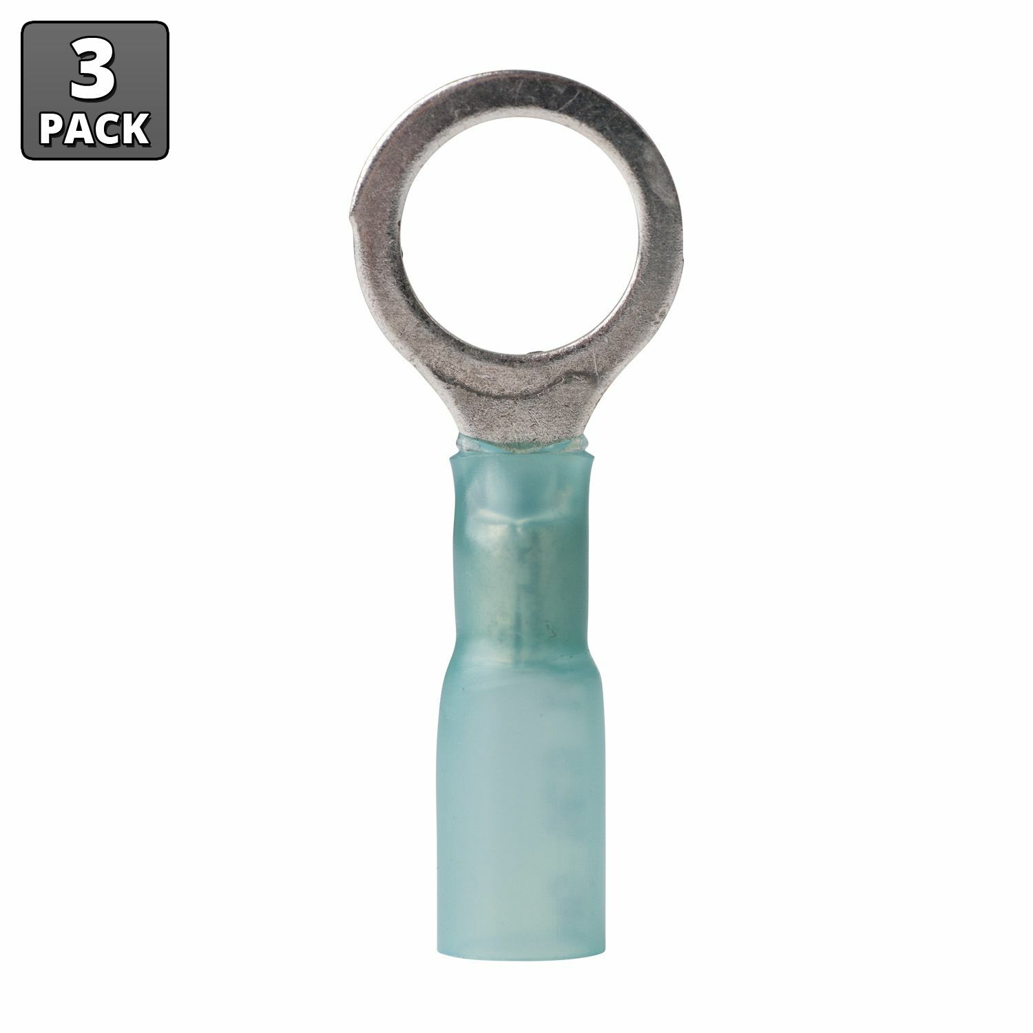 Ancor 311603 16-14 AWG 3/8" Heat Shrink Ring Terminals - 3 Pack