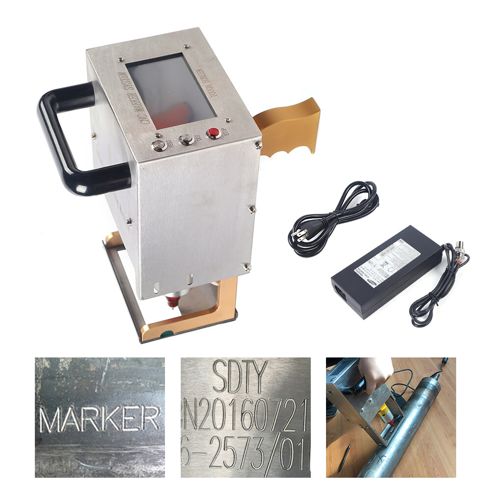 Portable Metal VIN Code Engraving Printer Touch Screen Dot Peen Marking Machine