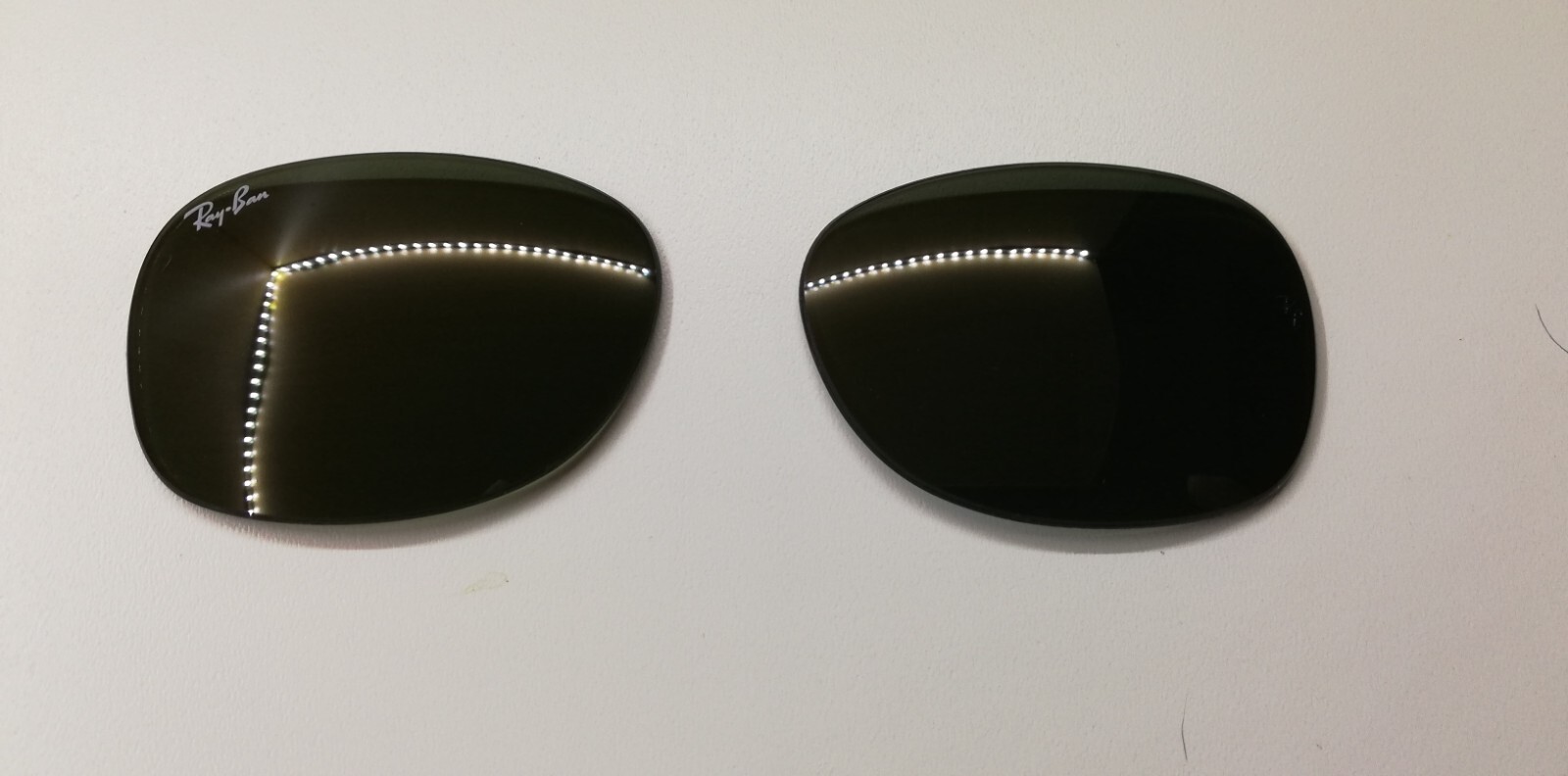 ray ban  rb 2132 new wayfarer 52 mm original replacement lenses green g15