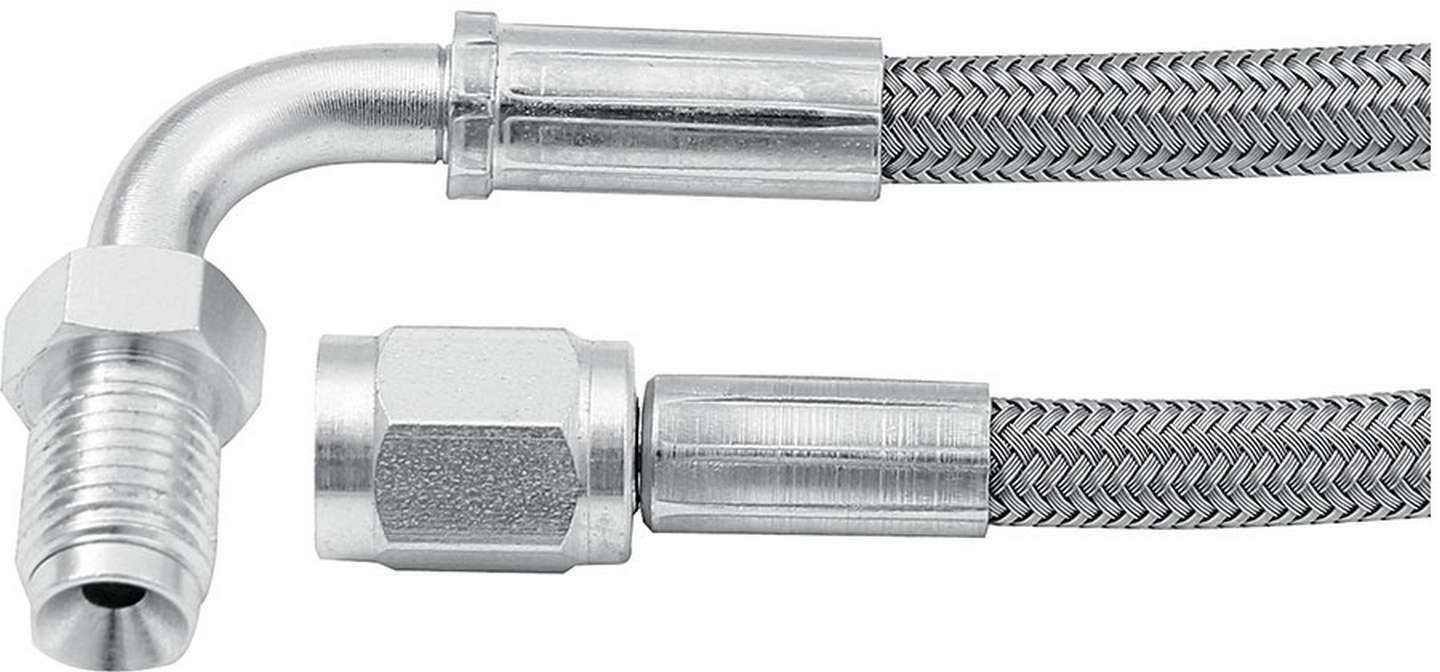 ALLSTAR PERFORMANCE 24in #3 Line -3 Str/90 Deg 3/8-24 Inv Flr