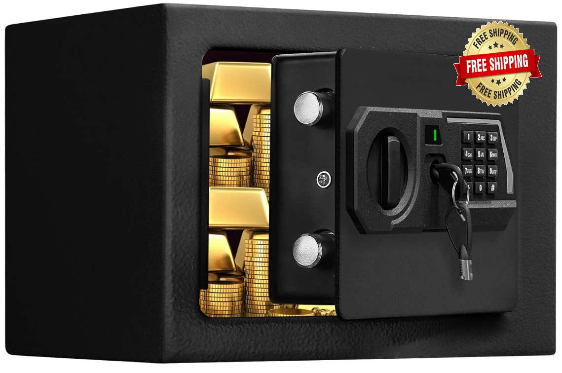 Caja Fuerte De Seguridad Cajas Fuertes Digitales Contra Fuego Dinero Con Llave