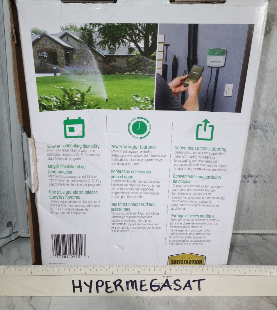 Rainbird ARC4 4 Station Sprinkler Timer Controller Indoor Wifi Irrigation App