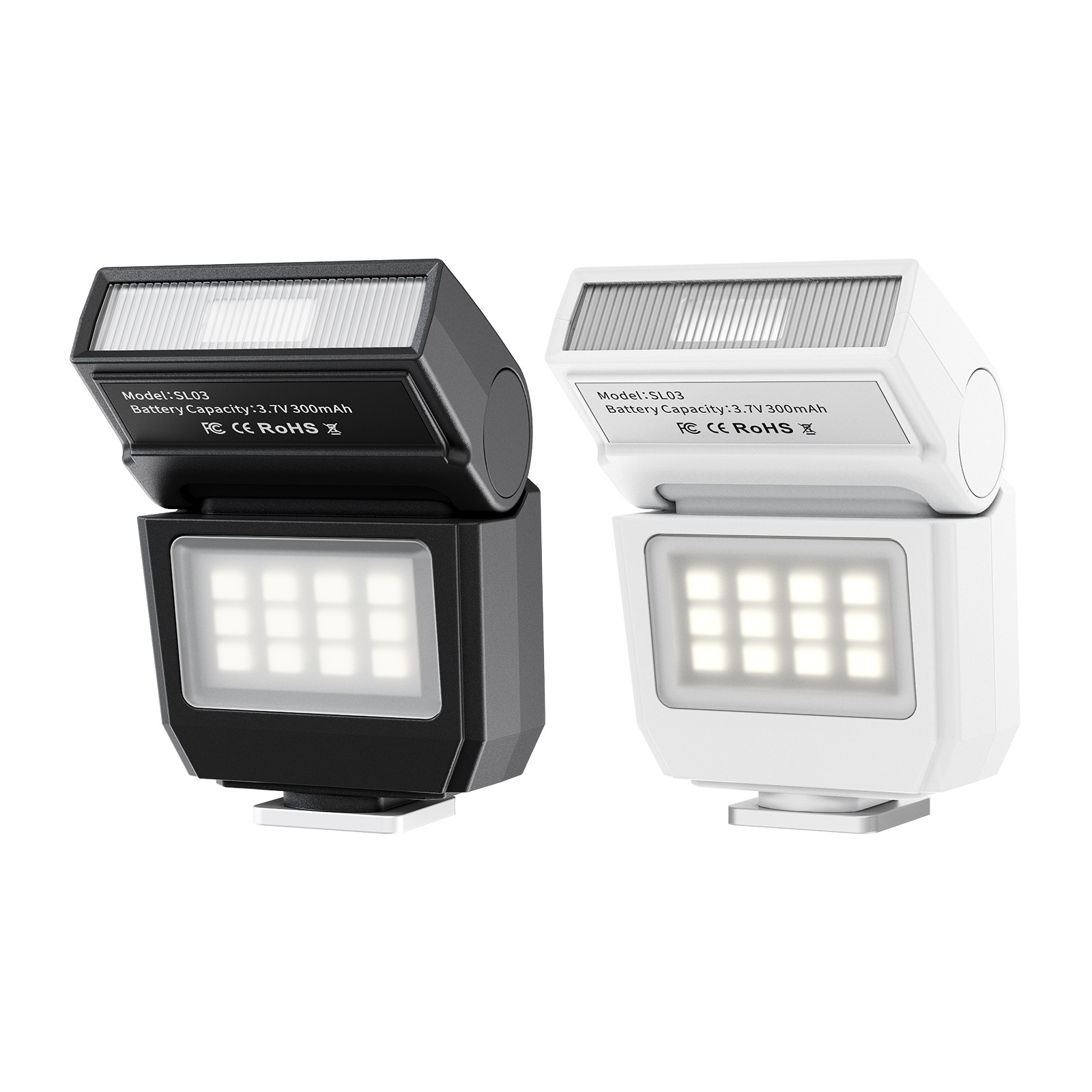 Ulanzi SL03 Spark Lite 相机闪光灯 LED 填充灯 90° 可调节-