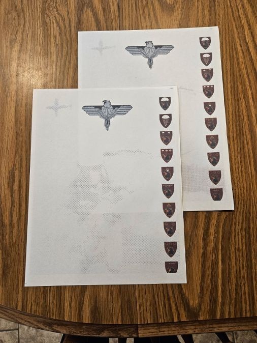 South African Para brigade folder and stationary