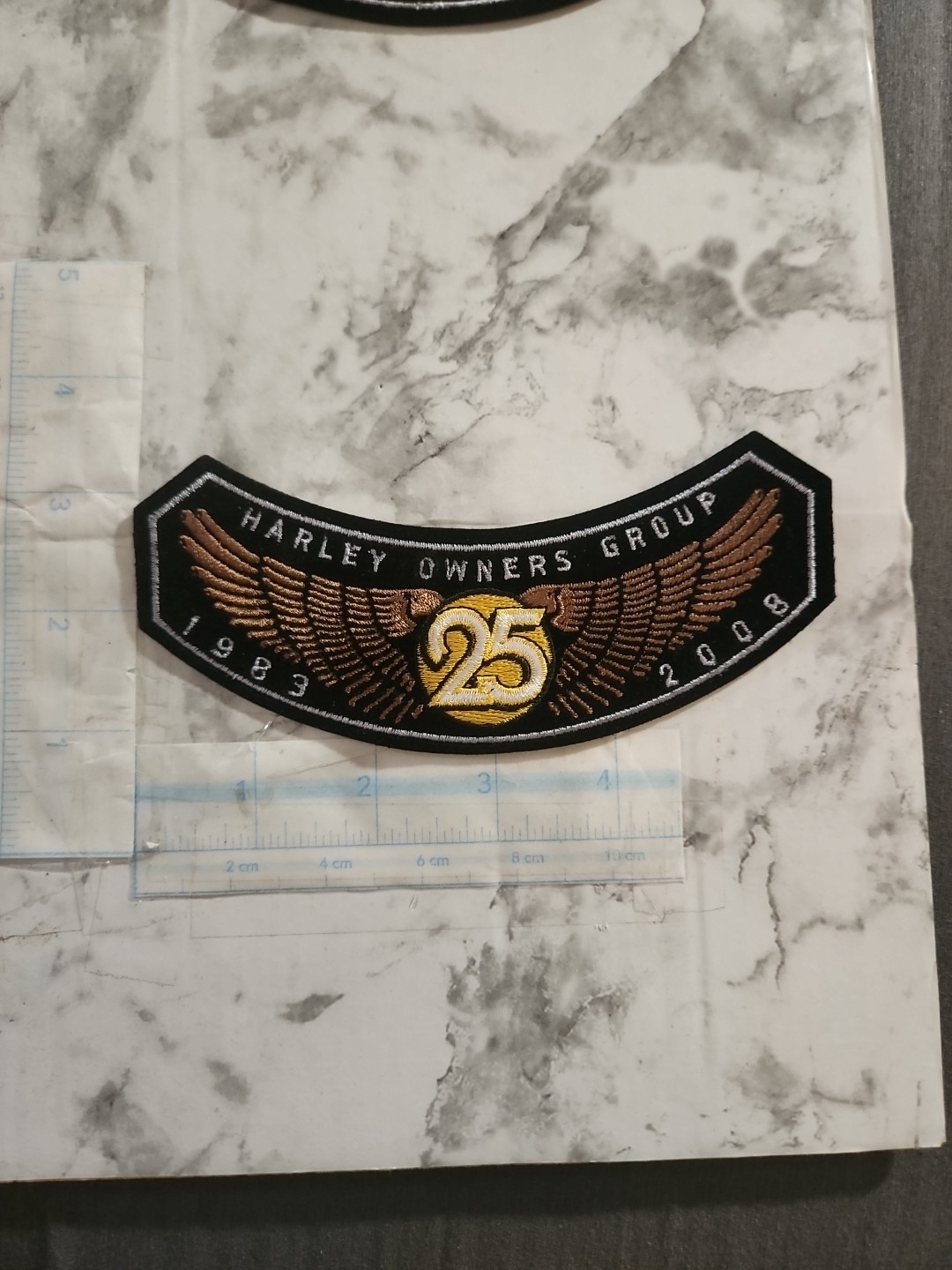 Vtg 2008 HOG Harley Owners Group Jacket Vest Patch 25 Years SHIPS FREE