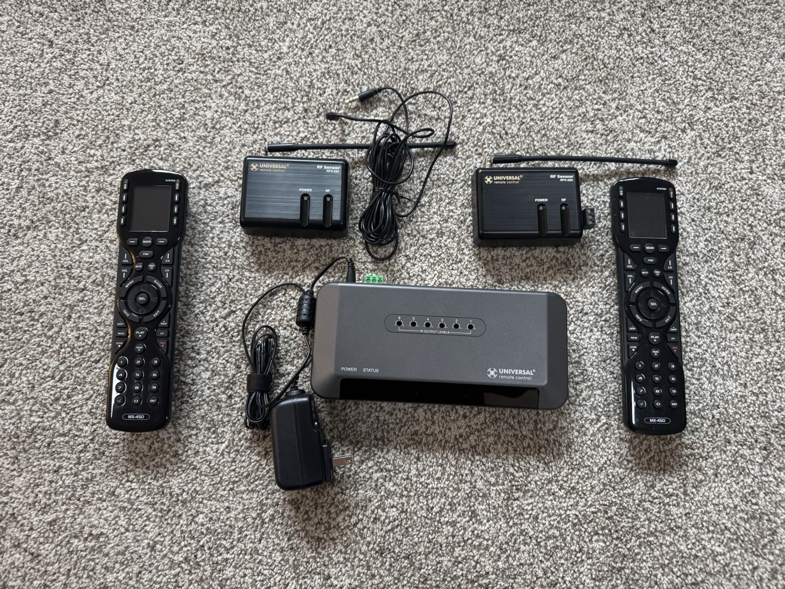 Universal Remote Control MRF-350 & 2 RFX-250 & 2 MX-450 (TESTED)