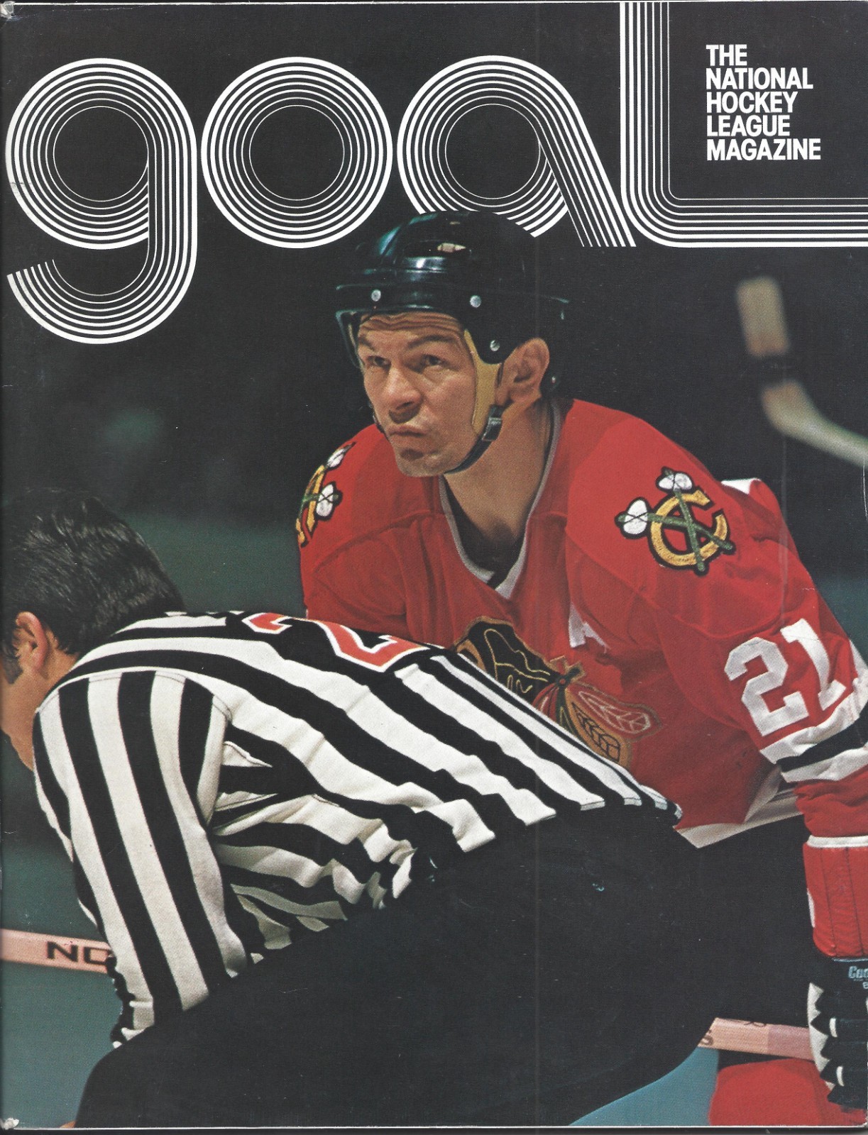 1974 2/16 hockey program New York Islanders Chicago Blackhawks Stan Mikita