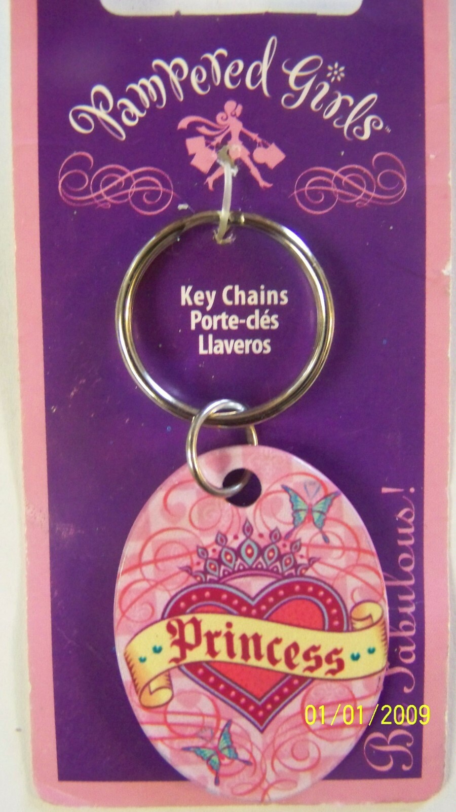 Princess Pampered Girls Key Chain