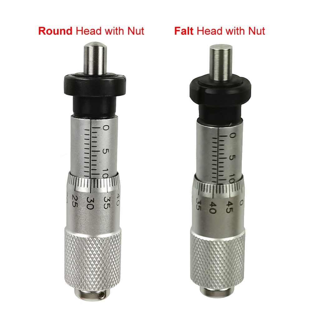 Micrometer Head Range Round Plat Type Micrometer Head Measure Tool 0-13mm