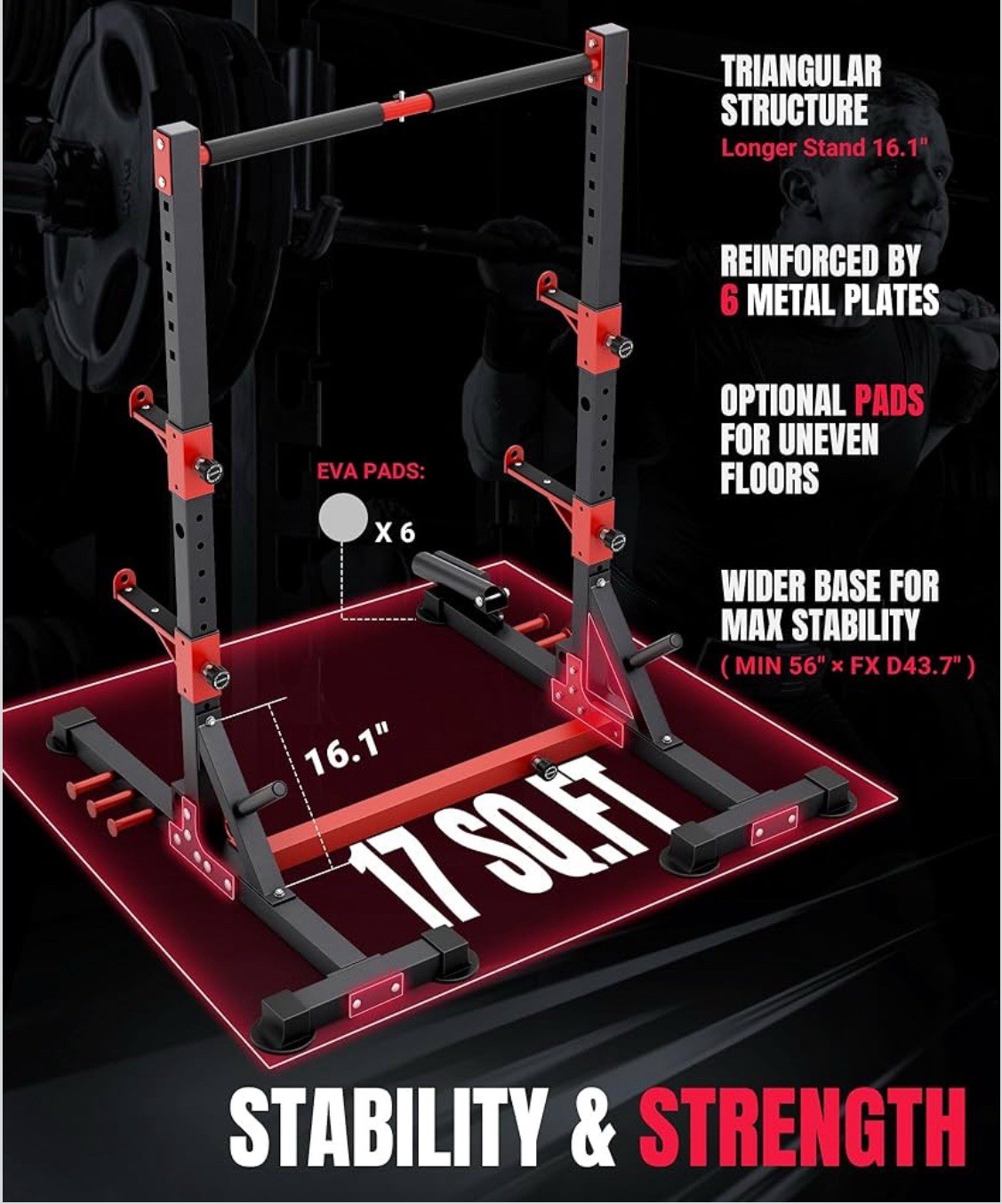 YOLEO Smith Machine & Squat Rack Combo Multifunctional Power Ra