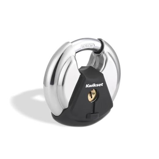 Kwikset Discus Padlock with Boron Carbide Shackle, High Security 2-3/4" Body 1