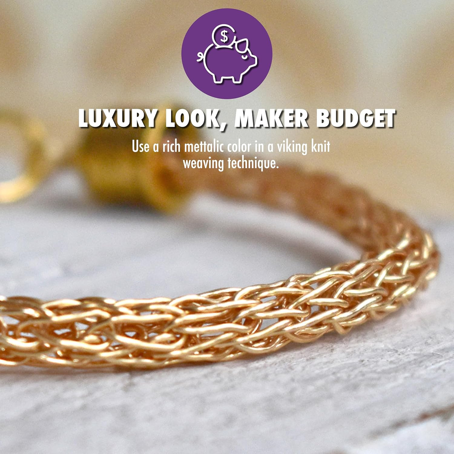 , 24 Gauge Silver Plated Tarnish Resistant Colored Copper Craft Wire, Gold Color