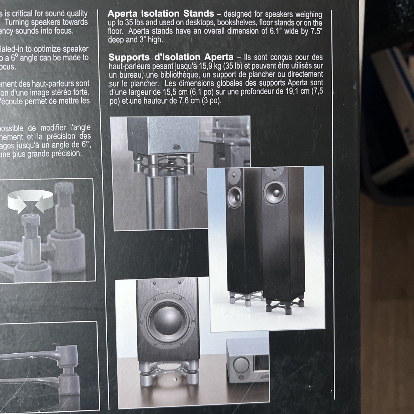 IsoAcoustics Aperta Speaker Stands Aluminum