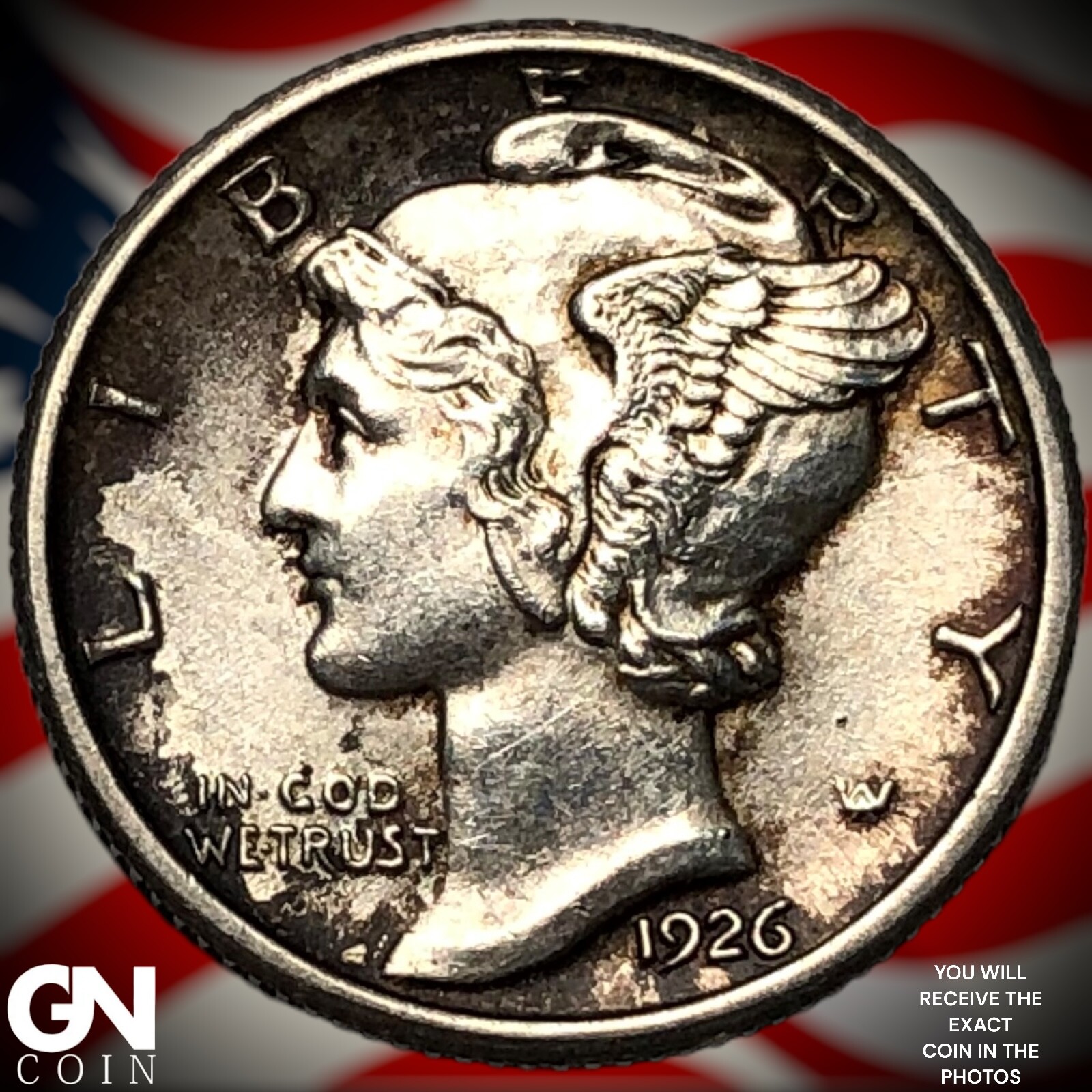 1926 P Mercury Dime Y5302